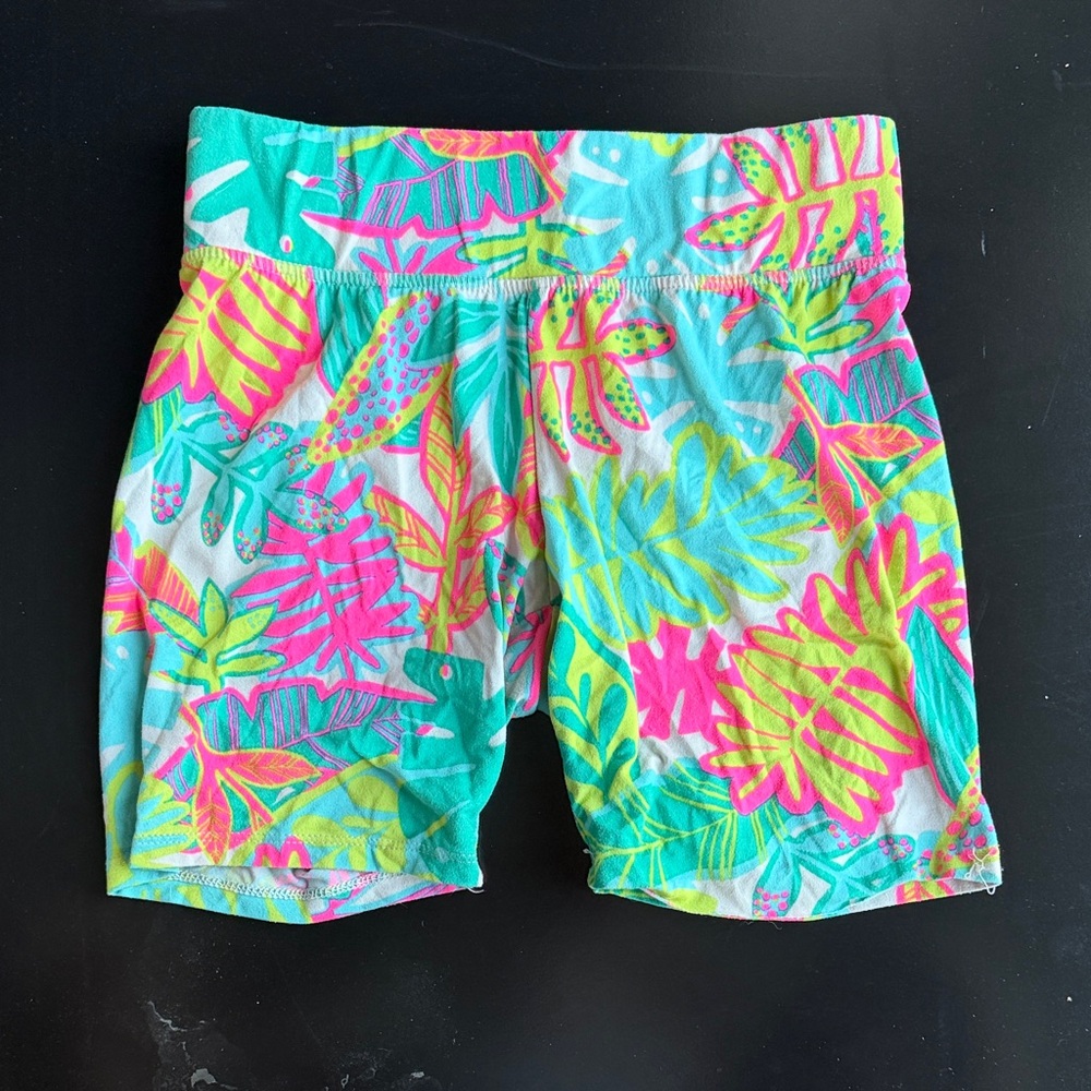 Target Kids Tropical Leaf Print Shorts - Pink, Green, Yellow